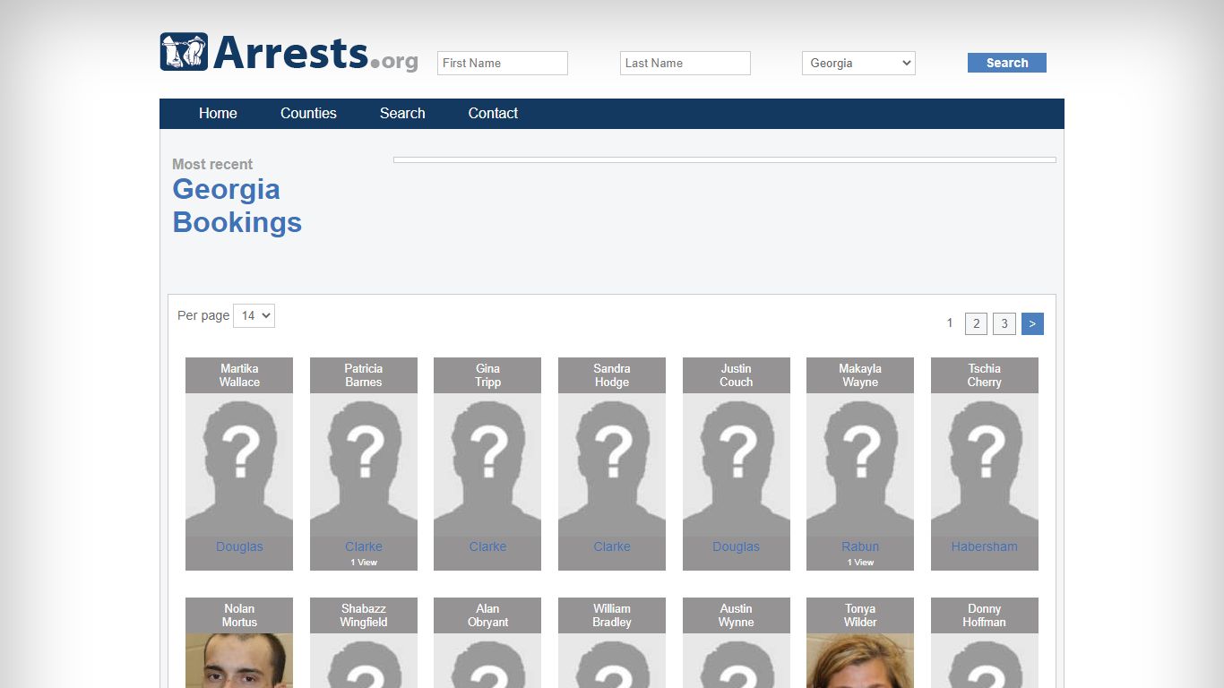 Georgia Arrests and Inmate Search